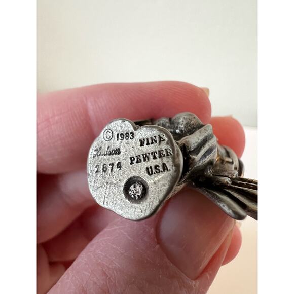 Replacement Angel for 1983 Hudson Pewter Precious Moments Nativity Miniature - Picture 3 of 4